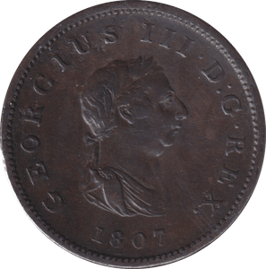 1807 HALFPENNY ( GVF ) - Halfpenny - Cambridgeshire Coins