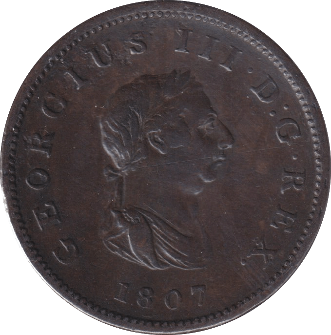 1807 HALFPENNY ( GVF ) - Halfpenny - Cambridgeshire Coins
