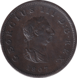 1807 HALFPENNY ( GVF ) - Halfpenny - Cambridgeshire Coins