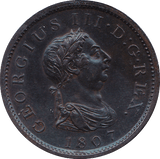 1807 PENNY ( AUNC ) - Penny - Cambridgeshire Coins
