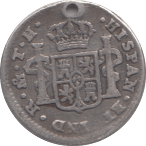1807 SILVER 1/4 REAL COLONIAL SPAIN - SILVER WORLD COINS - Cambridgeshire Coins