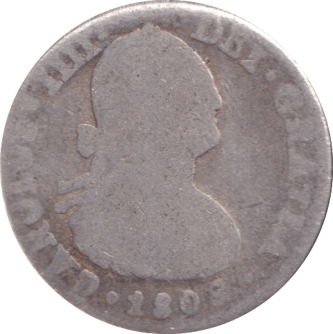 1808 ONE REAL MEXICO - WORLD COINS - Cambridgeshire Coins