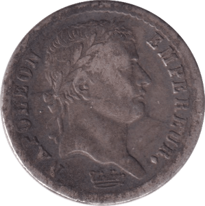 1808 SILVER 1/2 FRANCE - SILVER WORLD COINS - Cambridgeshire Coins