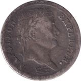 1808 SILVER 1/2 FRANCE - SILVER WORLD COINS - Cambridgeshire Coins
