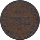 1811 BEWICKE MAIN COLLIERY PENNY TOKEN - Token - Cambridgeshire Coins