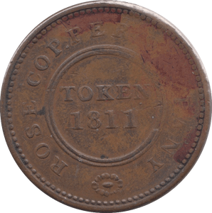 1811 BIRMINGHAM COPPER PENNY TOKEN - Token - Cambridgeshire Coins