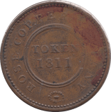 1811 BIRMINGHAM COPPER PENNY TOKEN - Token - Cambridgeshire Coins