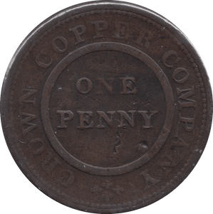 1811 BIRMINGHAM CROWN COPPER COMPANY PENNY TOKEN - Token - Cambridgeshire Coins