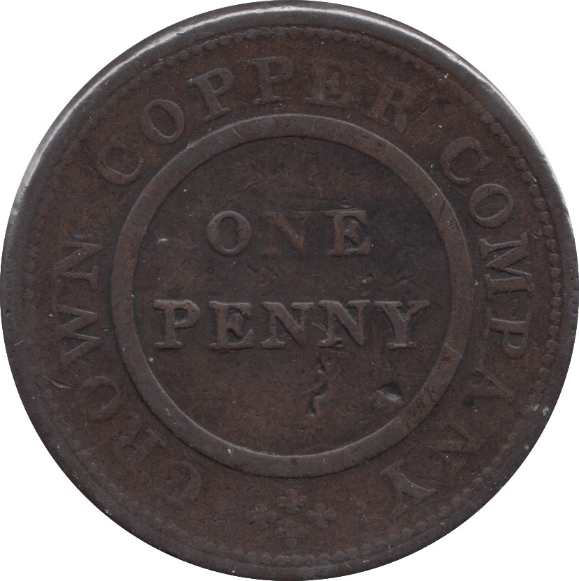 1811 BIRMINGHAM CROWN COPPER COMPANY PENNY TOKEN - Token - Cambridgeshire Coins