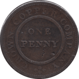 1811 BIRMINGHAM CROWN COPPER COMPANY PENNY TOKEN - Token - Cambridgeshire Coins