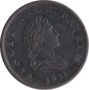 1811 COPPER HALFPENNY TOKEN - HALFPENNY TOKEN - Cambridgeshire Coins