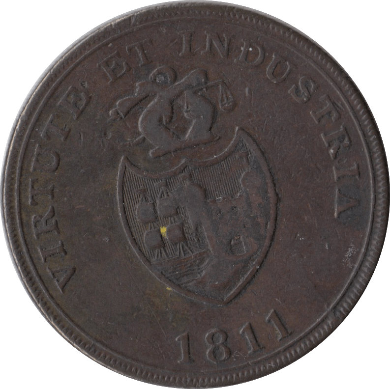 1811 PENNY B B AND COPPER CO. TOKEN - PENNY TOKEN - Cambridgeshire Coins