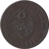 1811 PENNY B B AND COPPER CO. TOKEN - PENNY TOKEN - Cambridgeshire Coins