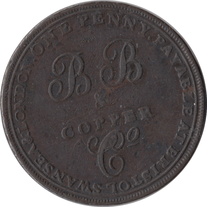 1811 PENNY B B AND COPPER CO. TOKEN - PENNY TOKEN - Cambridgeshire Coins