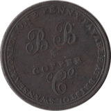 1811 PENNY B B AND COPPER CO. TOKEN - PENNY TOKEN - Cambridgeshire Coins