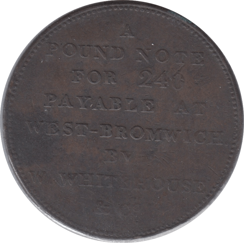 1811 PENNY TOKEN WEST BROMWICH W WHITEHOUSE & CO - Token - Cambridgeshire Coins