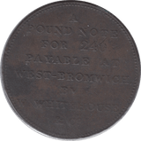 1811 PENNY TOKEN WEST BROMWICH W WHITEHOUSE & CO - Token - Cambridgeshire Coins
