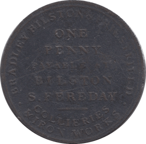 1811 PRIESTFIELD FURNACE PENNY TOKEN - PENNY TOKEN - Cambridgeshire Coins