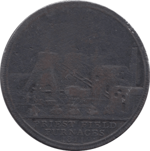 1811 PRIESTFIELD FURNACE PENNY TOKEN - PENNY TOKEN - Cambridgeshire Coins