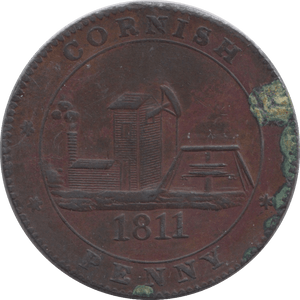 1811 SCORRIER HOUSE CORNISH PENNY TOKEN - PENNY TOKEN - Cambridgeshire Coins