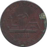1811 SCORRIER HOUSE CORNISH PENNY TOKEN - PENNY TOKEN - Cambridgeshire Coins