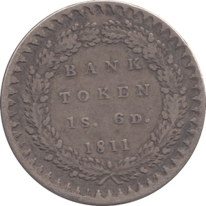 1811 SILVER BANK TOKEN 6D - Token - Cambridgeshire Coins