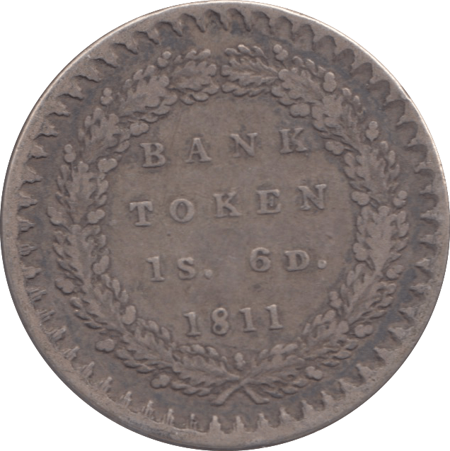 1811 SILVER BANK TOKEN 6D - Token - Cambridgeshire Coins