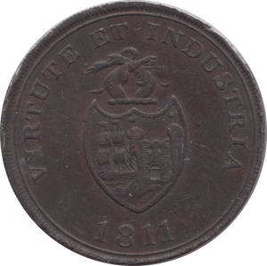 1811 SWANSEA PENNY TOKEN REF 393 - PENNY TOKEN - Cambridgeshire Coins