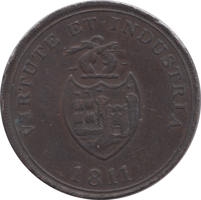 1811 SWANSEA PENNY TOKEN REF 393 - PENNY TOKEN - Cambridgeshire Coins