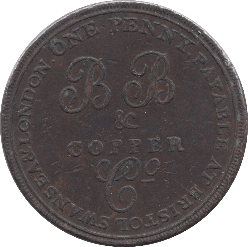 1811 SWANSEA PENNY TOKEN REF 393 - PENNY TOKEN - Cambridgeshire Coins