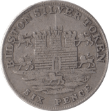 1811 TOKEN SILVER SIXPENCE BILSTON - OTHER TOKENS - Cambridgeshire Coins