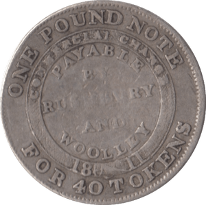 1811 TOKEN SILVER SIXPENCE BILSTON - OTHER TOKENS - Cambridgeshire Coins