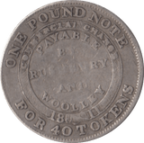 1811 TOKEN SILVER SIXPENCE BILSTON - OTHER TOKENS - Cambridgeshire Coins