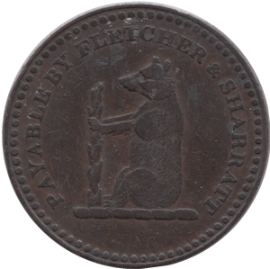 1811 WALSALL PENNY TOKEN - PENNY TOKEN - Cambridgeshire Coins