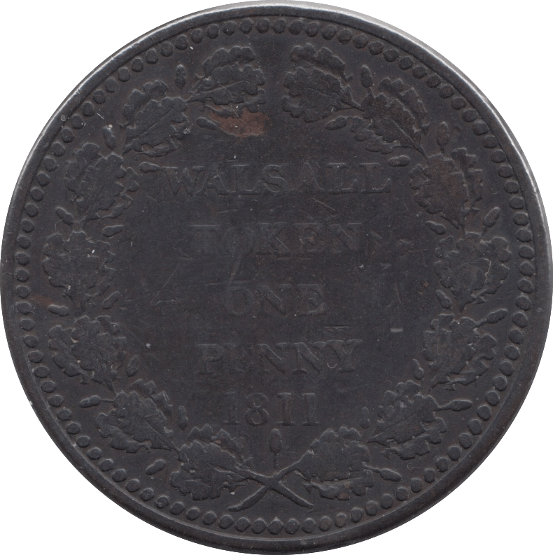 1811 WALSALL PENNY TOKEN - Token - Cambridgeshire Coins