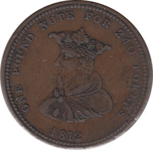 1812 BILSTON PENNY TOKEN - Token - Cambridgeshire Coins