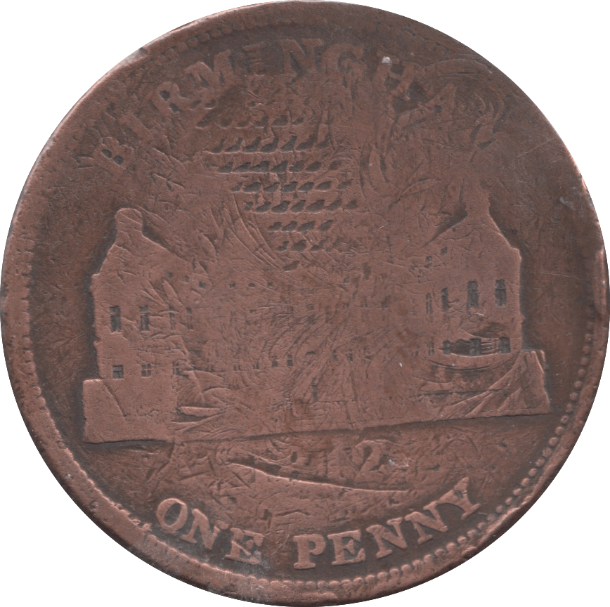 1812 BIRMINGHAM ONE PENNY TOKEN - Token - Cambridgeshire Coins