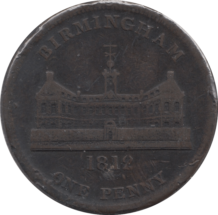 1812 BIRMINGHAM ONE POUND NOTE WORKHOUSE COPPER TOKEN - Token - Cambridgeshire Coins