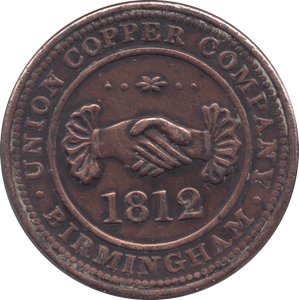 1812 BIRMINGHAM PENNY TOKEN REF 394 - PENNY TOKEN - Cambridgeshire Coins