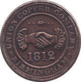 1812 BIRMINGHAM PENNY TOKEN REF 394 - PENNY TOKEN - Cambridgeshire Coins