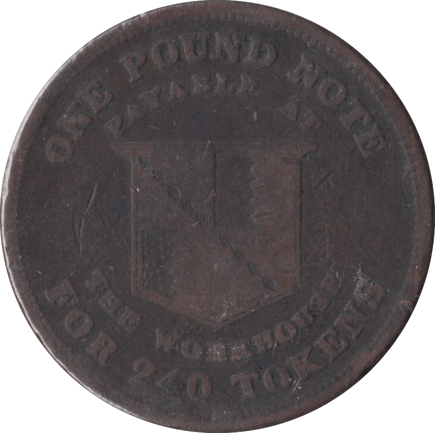 1812 BIRMINGHAM WORKHOUSE PENNY TOKEN - PENNY TOKEN - Cambridgeshire Coins