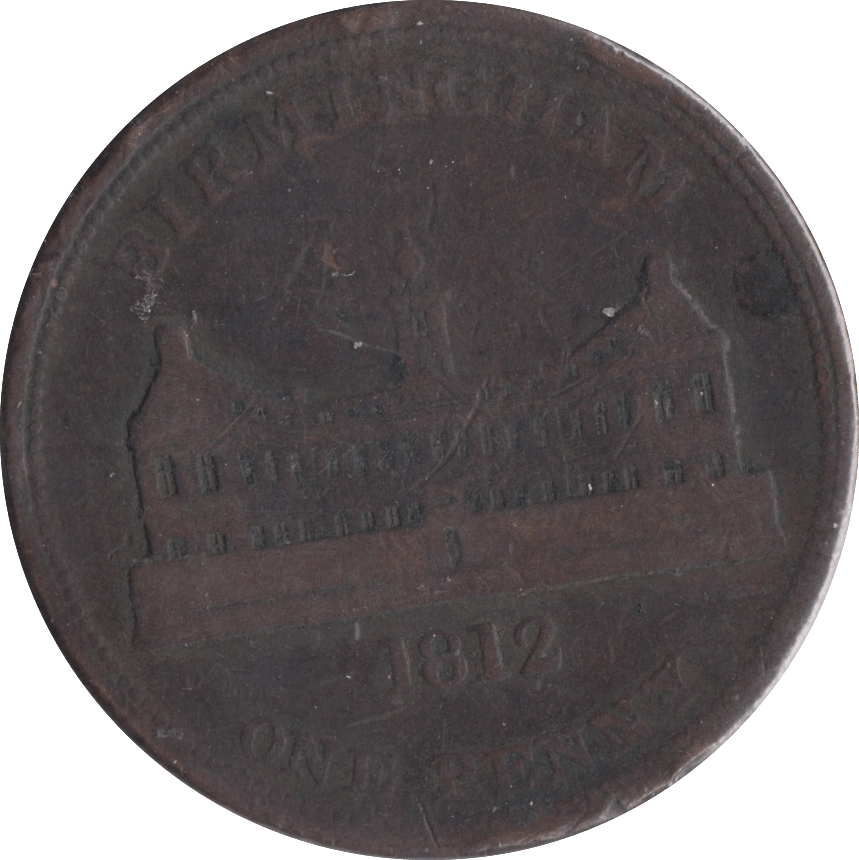 1812 BIRMINGHAM WORKHOUSE PENNY TOKEN - PENNY TOKEN - Cambridgeshire Coins