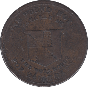 1812 BIRMINGHAM WORKHOUSE PENNY TOKEN - Token - Cambridgeshire Coins