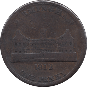 1812 BIRMINGHAM WORKHOUSE PENNY TOKEN - Token - Cambridgeshire Coins