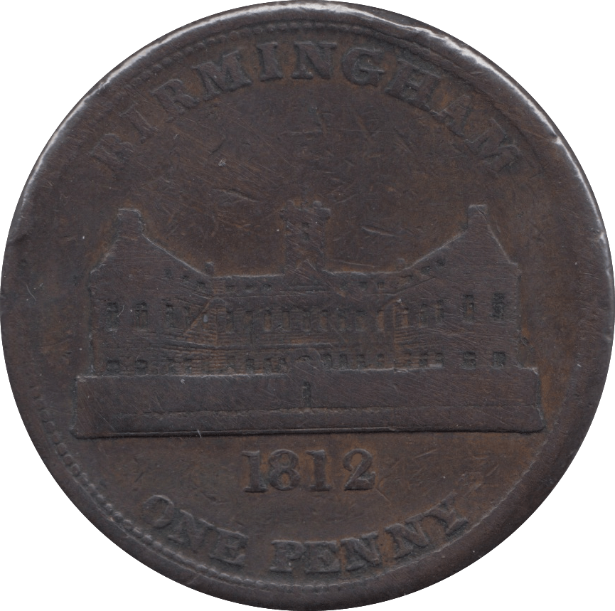 1812 BIRMINGHAM WORKHOUSE PENNY TOKEN - Token - Cambridgeshire Coins