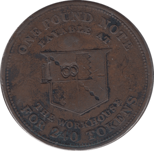 1812 BIRMINGHAM WORKHOUSE PENNY TOKEN - Token - Cambridgeshire Coins
