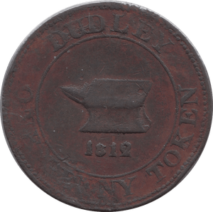 1812 DUDLEY JAMES WILKINSON VICE MAKER PENNY TOKEN - Token - Cambridgeshire Coins