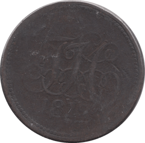 1812 PENNY BANK TOKEN - PENNY TOKEN - Cambridgeshire Coins