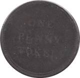 1812 PENNY BANK TOKEN - PENNY TOKEN - Cambridgeshire Coins