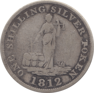 1812 TOKEN SILVER SHILLING DONCASTER ( REF 35 ) - Token - Cambridgeshire Coins